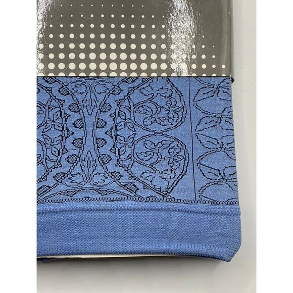 FRENCH CURVE Women's Blue Printed Stretch Pull-on Lightweight Leggings SZ M/L - Picture 5 of 9